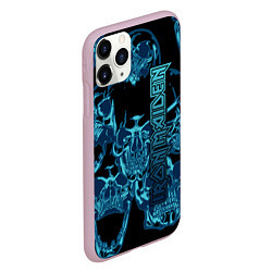 Чехол iPhone 11 Pro матовый Iron Maiden, цвет: 3D-розовый — фото 2