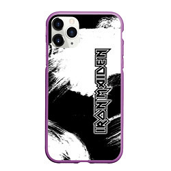 Чехол iPhone 11 Pro матовый Iron Maiden, цвет: 3D-фиолетовый