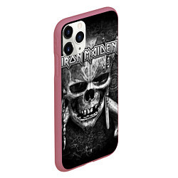 Чехол iPhone 11 Pro матовый Iron Maiden, цвет: 3D-малиновый — фото 2