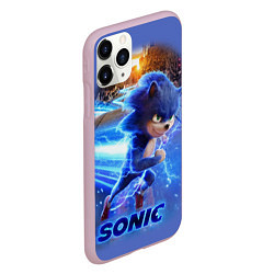 Чехол iPhone 11 Pro матовый SONIC, цвет: 3D-розовый — фото 2