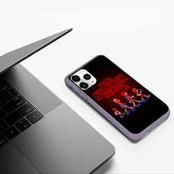 Чехол iPhone 11 Pro матовый STRANGER THINGS, цвет: 3D-серый — фото 2