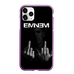 Чехол iPhone 11 Pro матовый EMINEM, цвет: 3D-фиолетовый