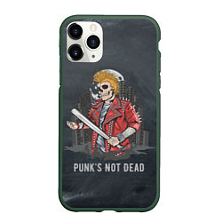 Чехол iPhone 11 Pro матовый Punk??s Not Dead, цвет: 3D-темно-зеленый