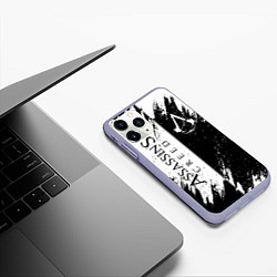 Чехол iPhone 11 Pro матовый ASSASSIN'S CREED, цвет: 3D-светло-сиреневый — фото 2