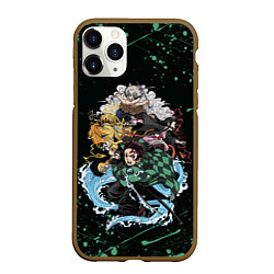 Чехол iPhone 11 Pro матовый KIMETSU NO YAIBA, цвет: 3D-коричневый