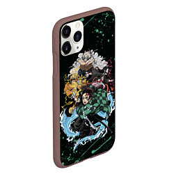 Чехол iPhone 11 Pro матовый KIMETSU NO YAIBA, цвет: 3D-коричневый — фото 2