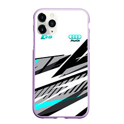 Чехол iPhone 11 Pro матовый Audi RS, цвет: 3D-сиреневый