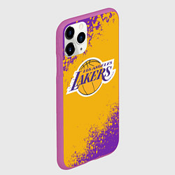 Чехол iPhone 11 Pro матовый LA LAKERS KOBE BRYANT, цвет: 3D-фиолетовый — фото 2