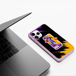 Чехол iPhone 11 Pro матовый LA LAKERS KOBE BRYANT, цвет: 3D-розовый — фото 2