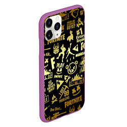 Чехол iPhone 11 Pro матовый FORTNITE, цвет: 3D-фиолетовый — фото 2