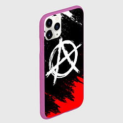 Чехол iPhone 11 Pro матовый АНАРХИЯ, цвет: 3D-фиолетовый — фото 2