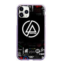 Чехол iPhone 11 Pro матовый LINKIN PARK, цвет: 3D-светло-сиреневый