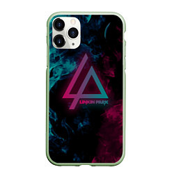 Чехол iPhone 11 Pro матовый LINKIN PARK, цвет: 3D-салатовый