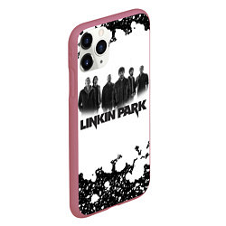 Чехол iPhone 11 Pro матовый LINKIN PARKспина, цвет: 3D-малиновый — фото 2