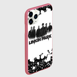 Чехол iPhone 11 Pro матовый LINKIN PARKспина, цвет: 3D-малиновый — фото 2