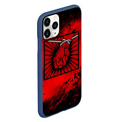 Чехол iPhone 11 Pro матовый Metallica, цвет: 3D-тёмно-синий — фото 2