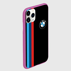 Чехол iPhone 11 Pro матовый BMW, цвет: 3D-фиолетовый — фото 2