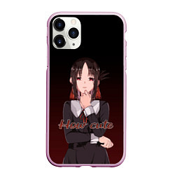 Чехол iPhone 11 Pro матовый Kaguya - How cute, цвет: 3D-розовый