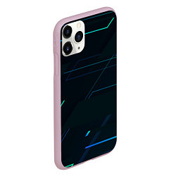 Чехол iPhone 11 Pro матовый Modern Geometry, цвет: 3D-розовый — фото 2