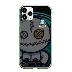 Чехол iPhone 11 Pro матовый Форма Voodoo Gamer, цвет: 3D-салатовый