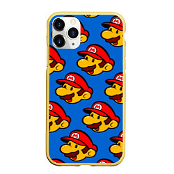 Чехол iPhone 11 Pro матовый Mario, цвет: 3D-желтый