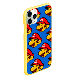 Чехол iPhone 11 Pro матовый Mario, цвет: 3D-желтый — фото 2