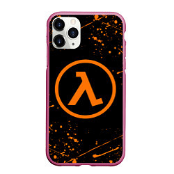 Чехол iPhone 11 Pro матовый HALF-LIFE, цвет: 3D-малиновый