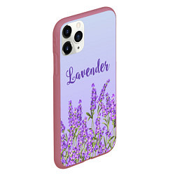 Чехол iPhone 11 Pro матовый Lavander, цвет: 3D-малиновый — фото 2