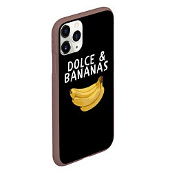 Чехол iPhone 11 Pro матовый Dolce and Bananas, цвет: 3D-коричневый — фото 2