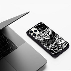 Чехол iPhone 11 Pro матовый Bring Me the Horizon, цвет: 3D-черный — фото 2