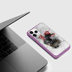 Чехол iPhone 11 Pro матовый SEKIRO SHADOW DIE TWICE, цвет: 3D-фиолетовый — фото 2