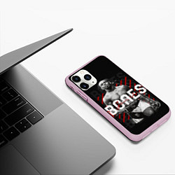 Чехол iPhone 11 Pro матовый Bones Jones, цвет: 3D-розовый — фото 2