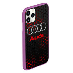 Чехол iPhone 11 Pro матовый AUDI, цвет: 3D-фиолетовый — фото 2