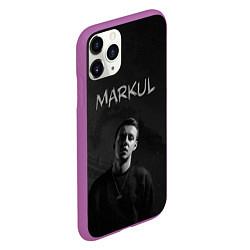 Чехол iPhone 11 Pro матовый MARKUL, цвет: 3D-фиолетовый — фото 2