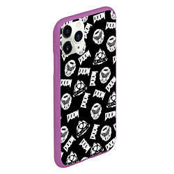 Чехол iPhone 11 Pro матовый Doom Eternal, цвет: 3D-фиолетовый — фото 2