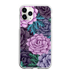 Чехол iPhone 11 Pro матовый Цветы