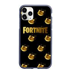 Чехол iPhone 11 Pro матовый Fortnite gold