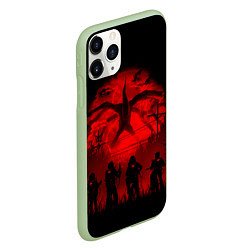 Чехол iPhone 11 Pro матовый STRANGER THINGS, цвет: 3D-салатовый — фото 2