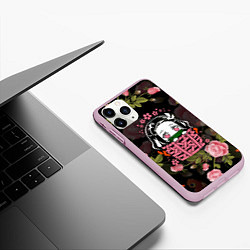 Чехол iPhone 11 Pro матовый KIMETSU NO YAIBA, цвет: 3D-розовый — фото 2