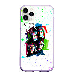 Чехол iPhone 11 Pro матовый Queen, цвет: 3D-светло-сиреневый