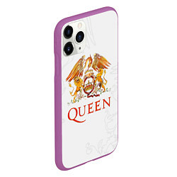 Чехол iPhone 11 Pro матовый Queen, цвет: 3D-фиолетовый — фото 2