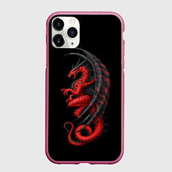 Чехол iPhone 11 Pro матовый Red Dragon