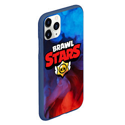 Чехол iPhone 11 Pro матовый BRAWL STARS, цвет: 3D-тёмно-синий — фото 2