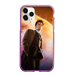 Чехол iPhone 11 Pro матовый DOCTOR WHO, цвет: 3D-фиолетовый