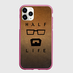 Чехол iPhone 11 Pro матовый HALF-LIFE, цвет: 3D-малиновый