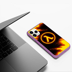 Чехол iPhone 11 Pro матовый HALF-LIFE, цвет: 3D-фиолетовый — фото 2