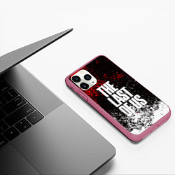 Чехол iPhone 11 Pro матовый THE LAST OF US, цвет: 3D-малиновый — фото 2