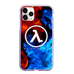 Чехол iPhone 11 Pro матовый HALF-LIFE, цвет: 3D-светло-сиреневый