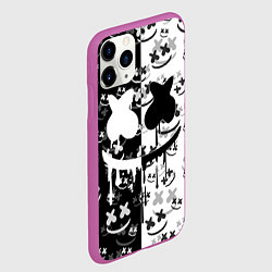 Чехол iPhone 11 Pro матовый Fortnite & Marshmello, цвет: 3D-фиолетовый — фото 2