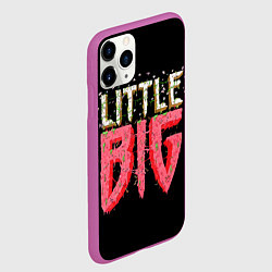 Чехол iPhone 11 Pro матовый Little Big, цвет: 3D-фиолетовый — фото 2